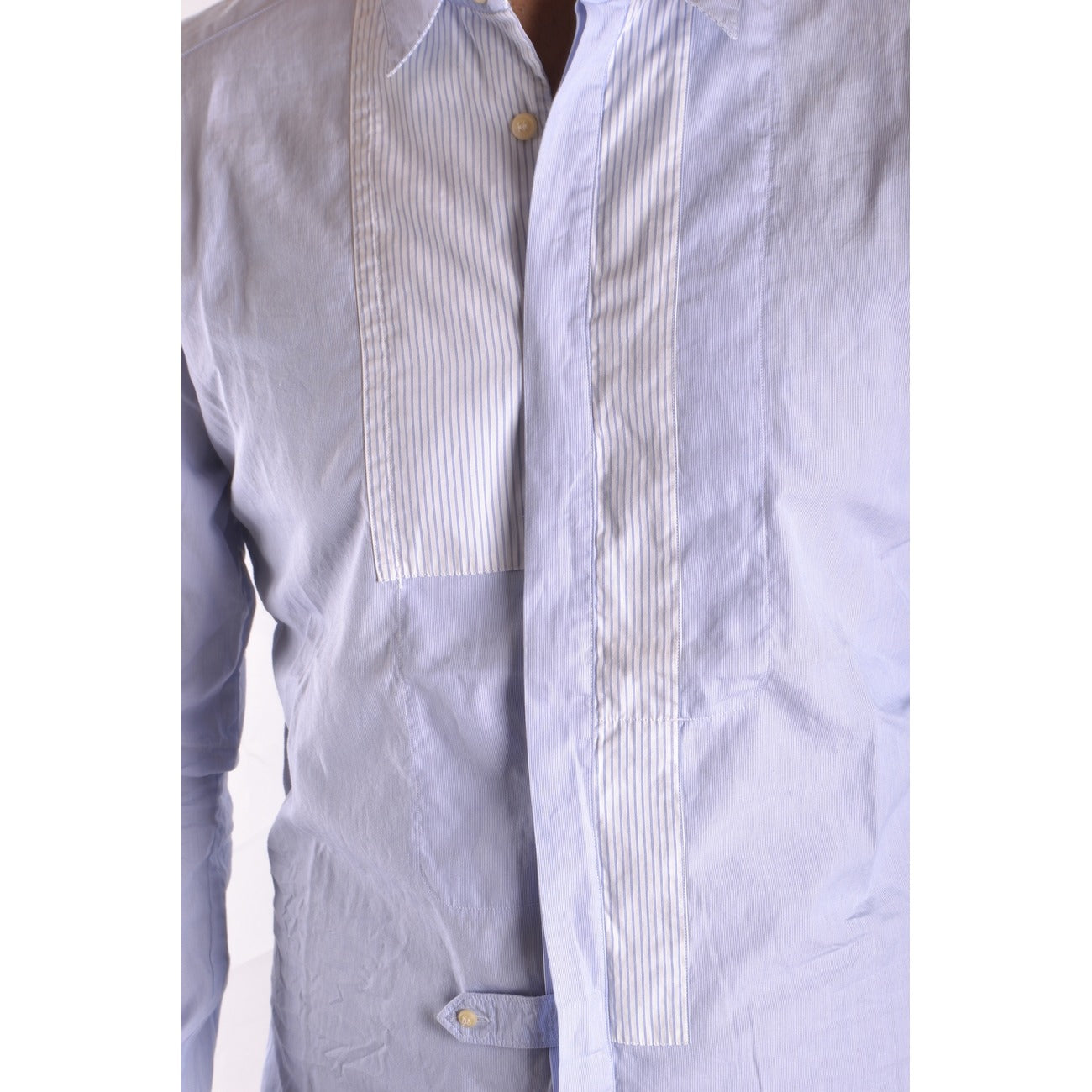 2431788 Neil Barrett Camicia Azzurro Maniche Lunghe Uomo