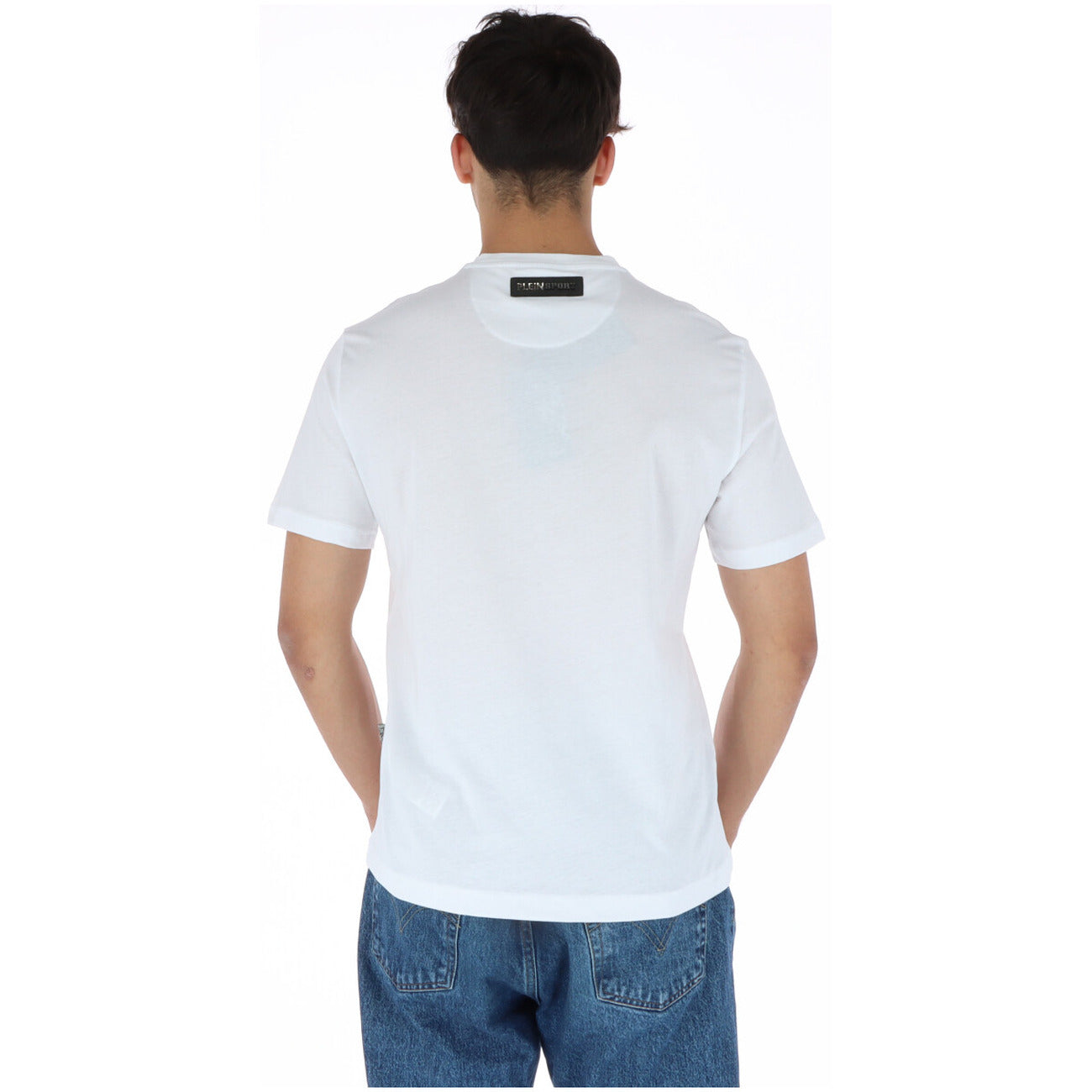 443846 Plein Sport T-Shirt Bianco Stampa Uomo