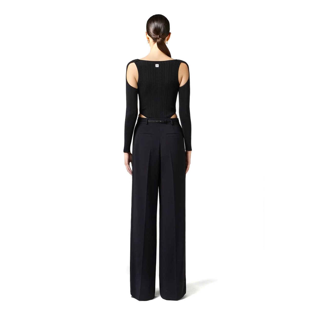493902 Elisabetta Franchi Pantaloni Neri Donna Primavera/Estate