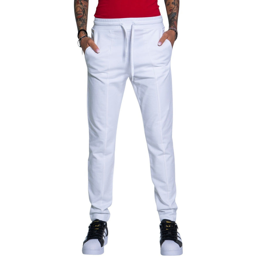Pantalone Tuta Panna Con Nervature Moschino Underwear
