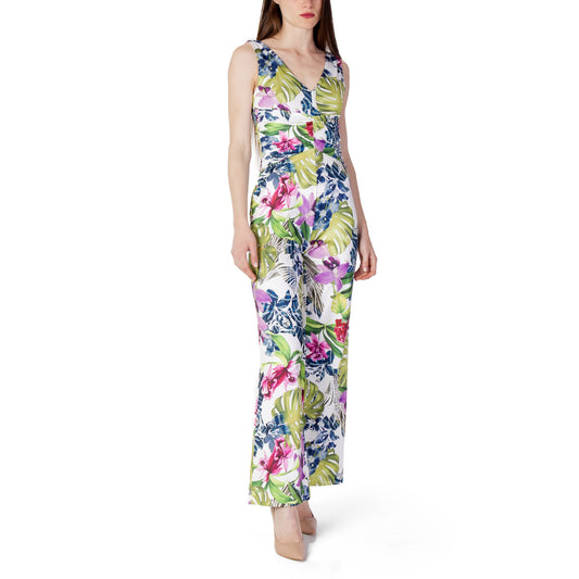 375582 Guess Tuta Verde con Stampa Smanicata Donna