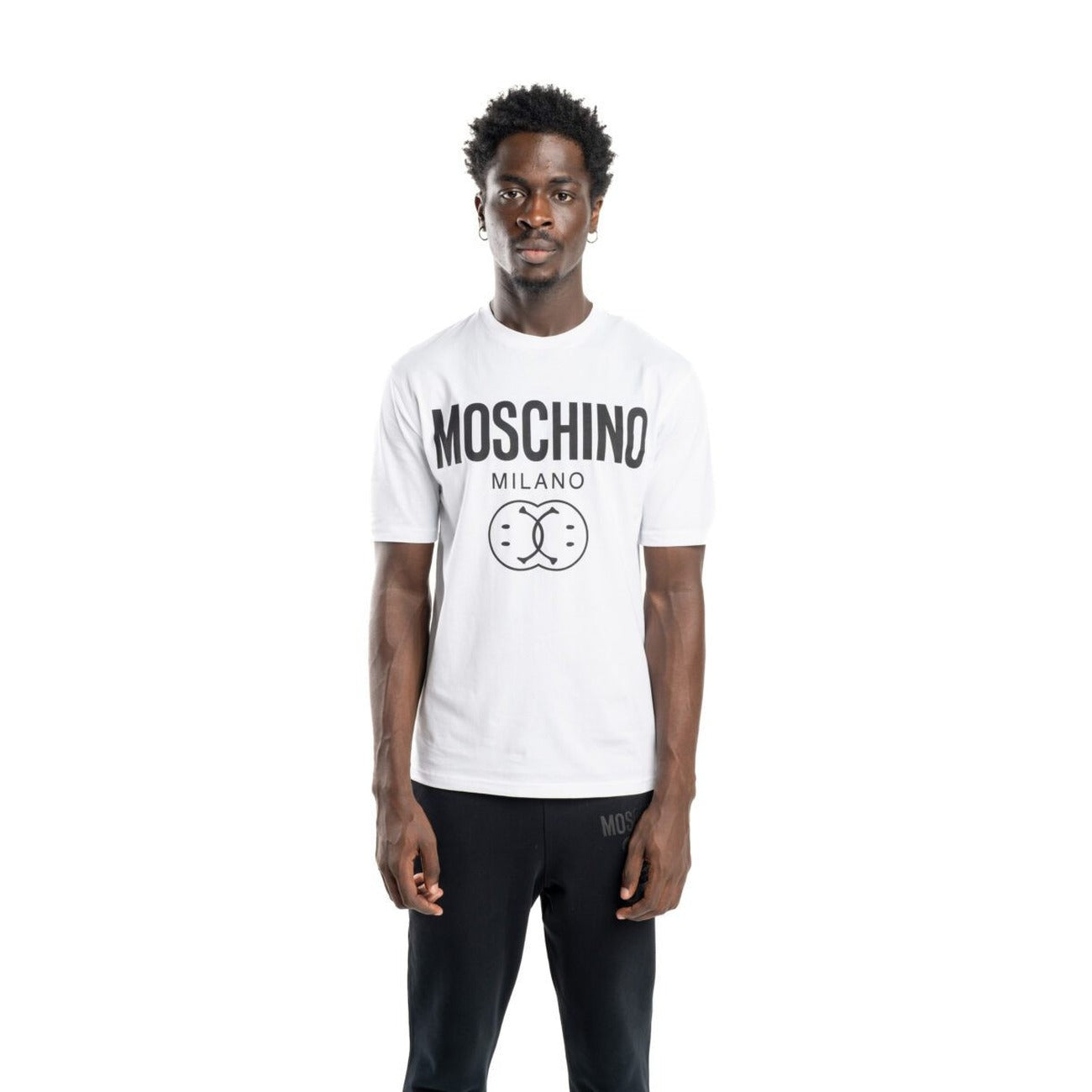 2424516 Moschino T-Shirt Bianca Stampa Uomo
