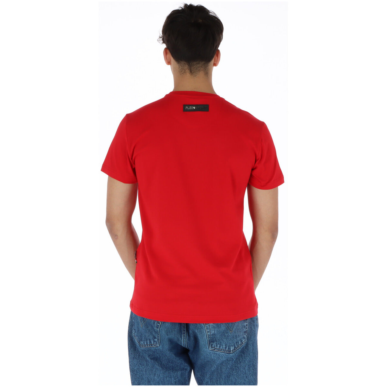 443770 Plein Sport T-Shirt Rosso Stampa Uomo