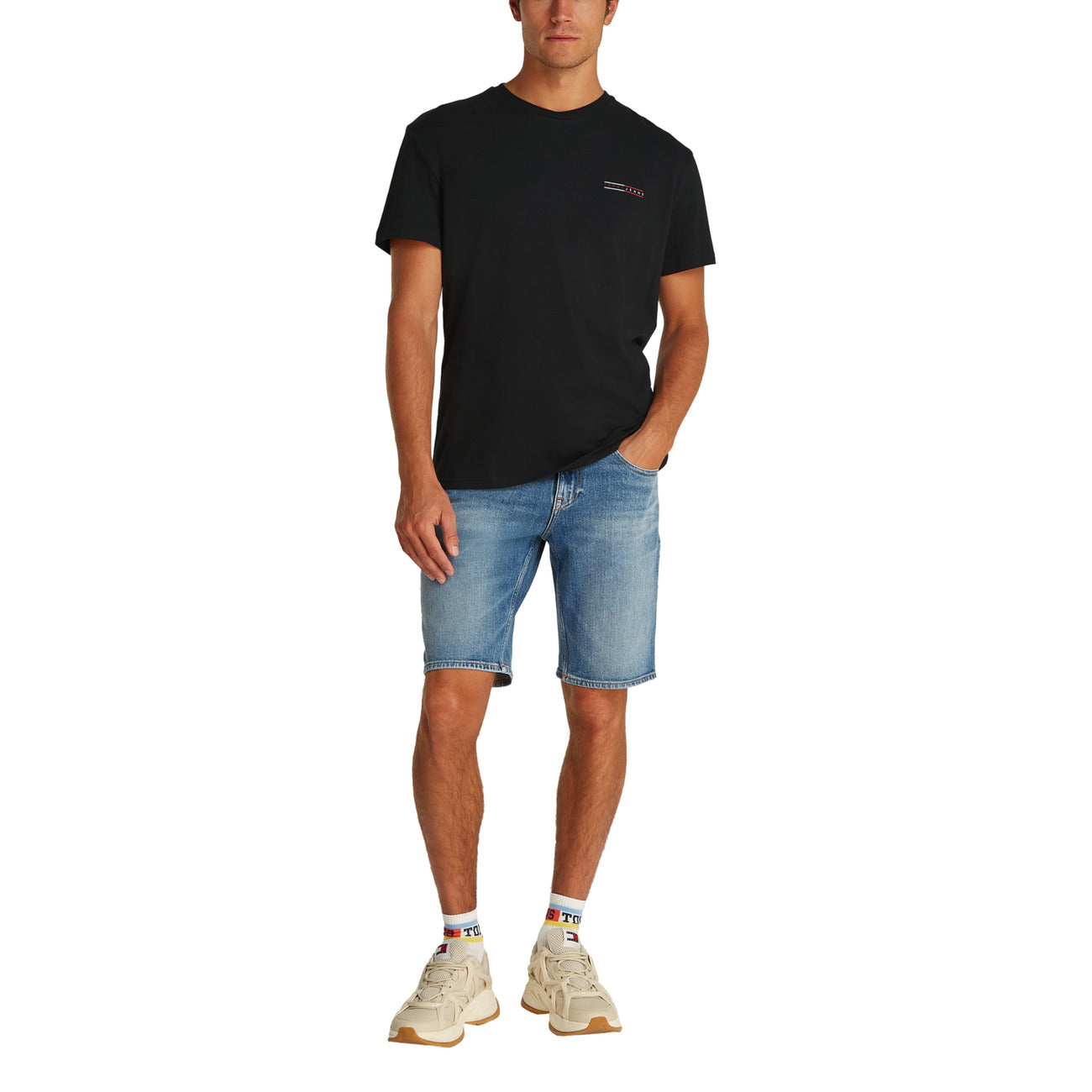 2419695 Tommy Hilfiger Jeans T-Shirt Nera Uomo