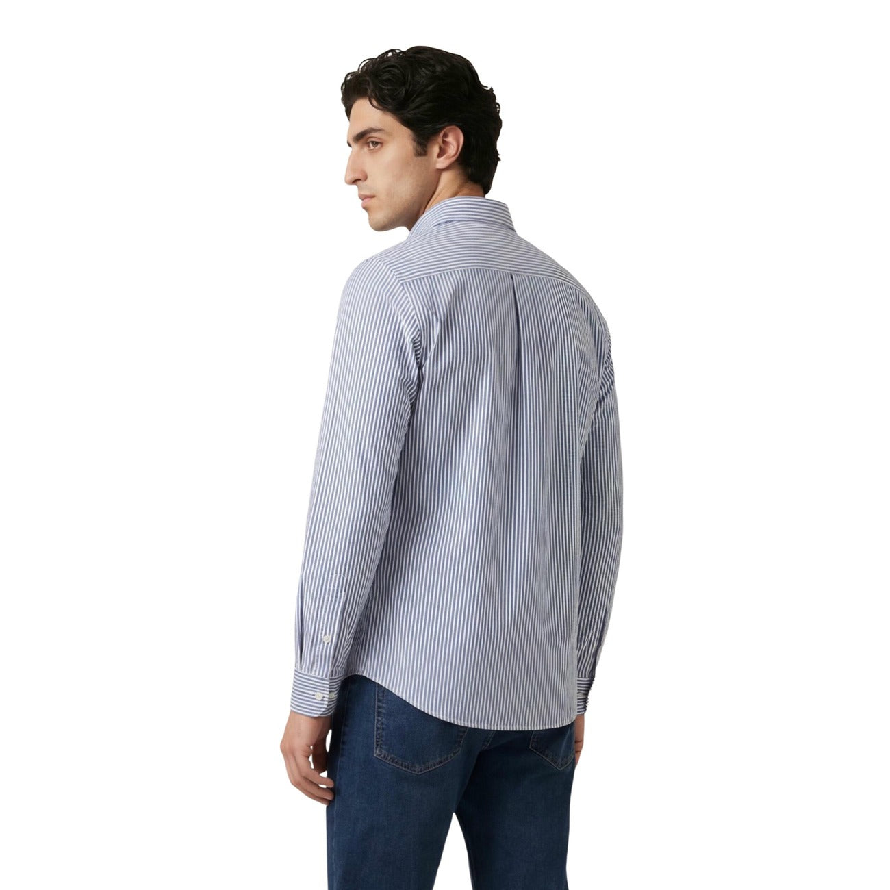 2454977 Only & Sons Camicia Azzurro Righe Uomo