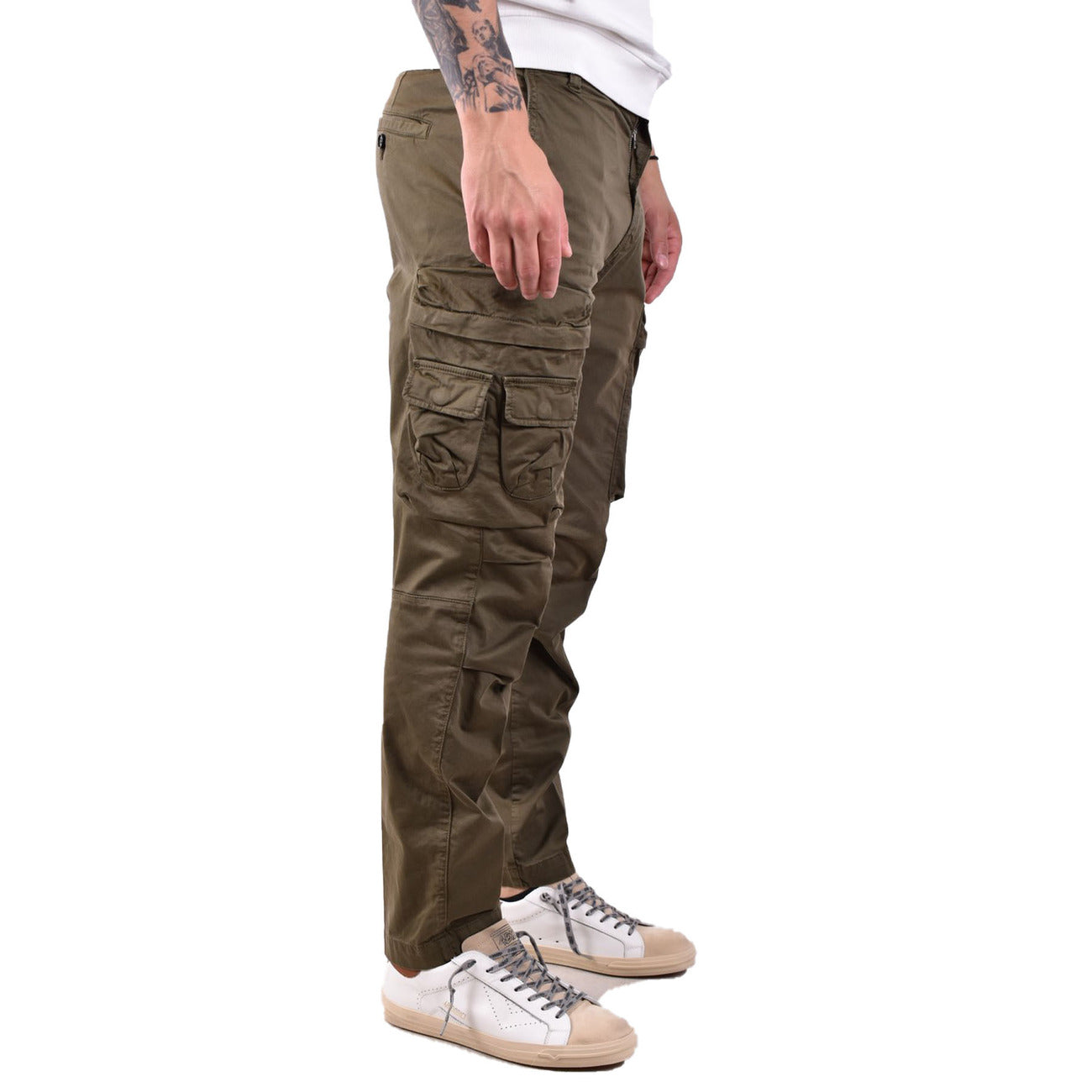 2434567 Diesel Pantaloni Verde 100% Cotone Uomo