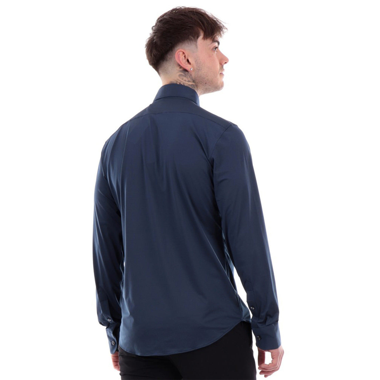 2431000 RRD Camicia Blu Maniche Lunghe Uomo