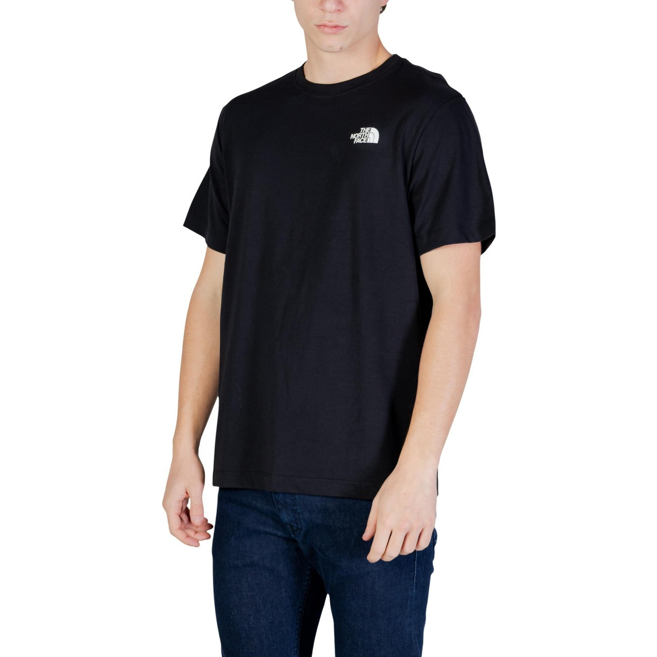2450638 The North Face T-Shirt Nera Stampa Cotone Poliestere Uomo