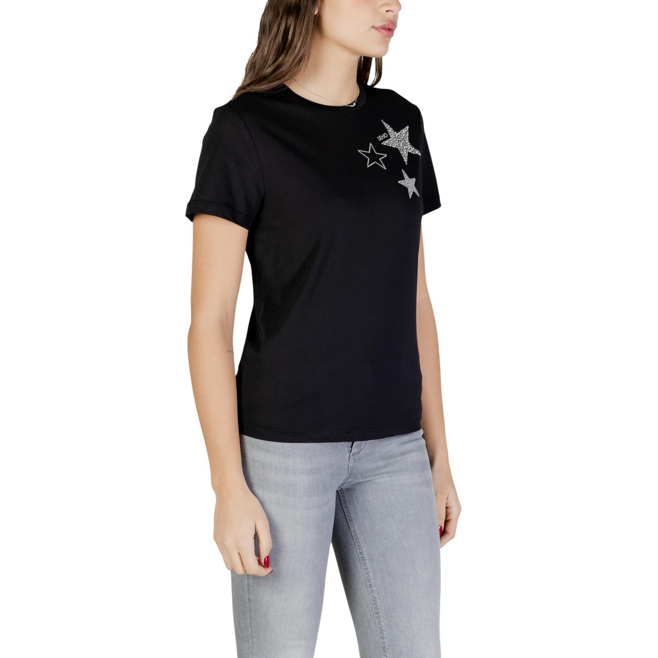 506077 Liu Jo T-shirt Nera Cotone Donna