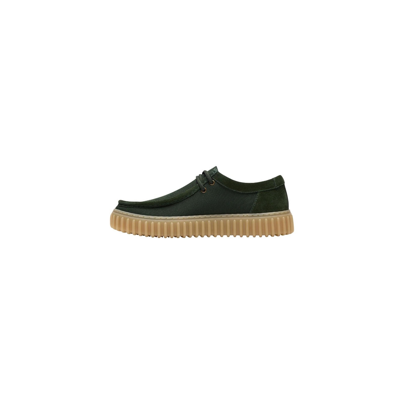 510417 Clarks Scarpe Basse Verde Tessuto Uomo