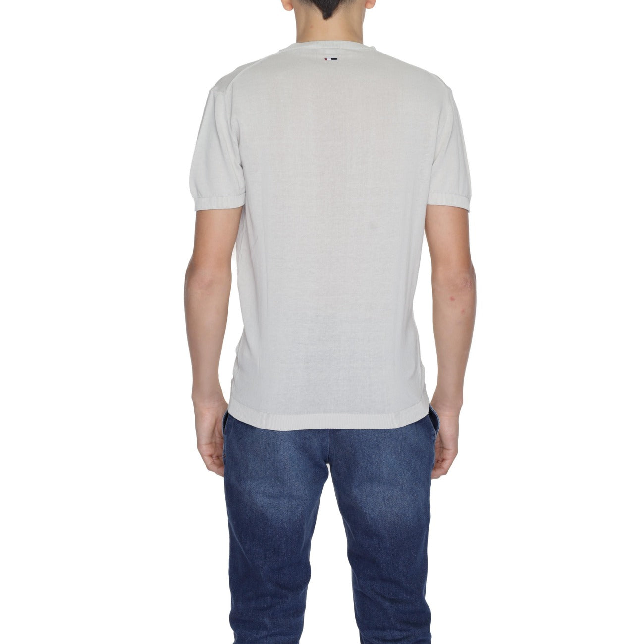 2230009 U.S. Polo Assn. T-Shirt Grigio Monocromo Uomo