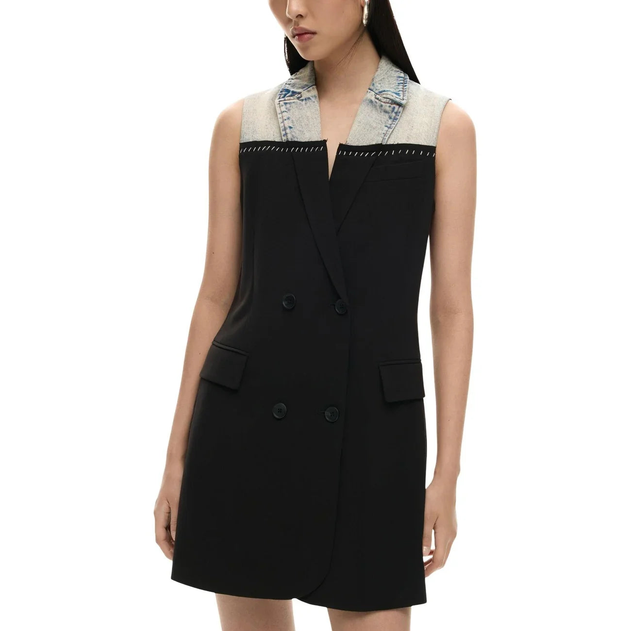 506347 Desigual Abito Nero Donna Primavera/Estate