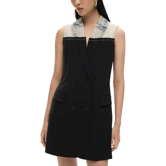 506347 Desigual Abito Nero Donna Primavera/Estate