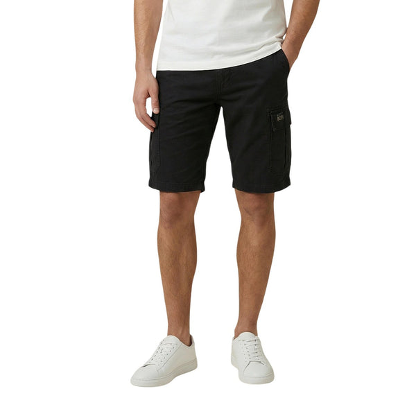 Bermuda Nero Lacci Tasche Uomo