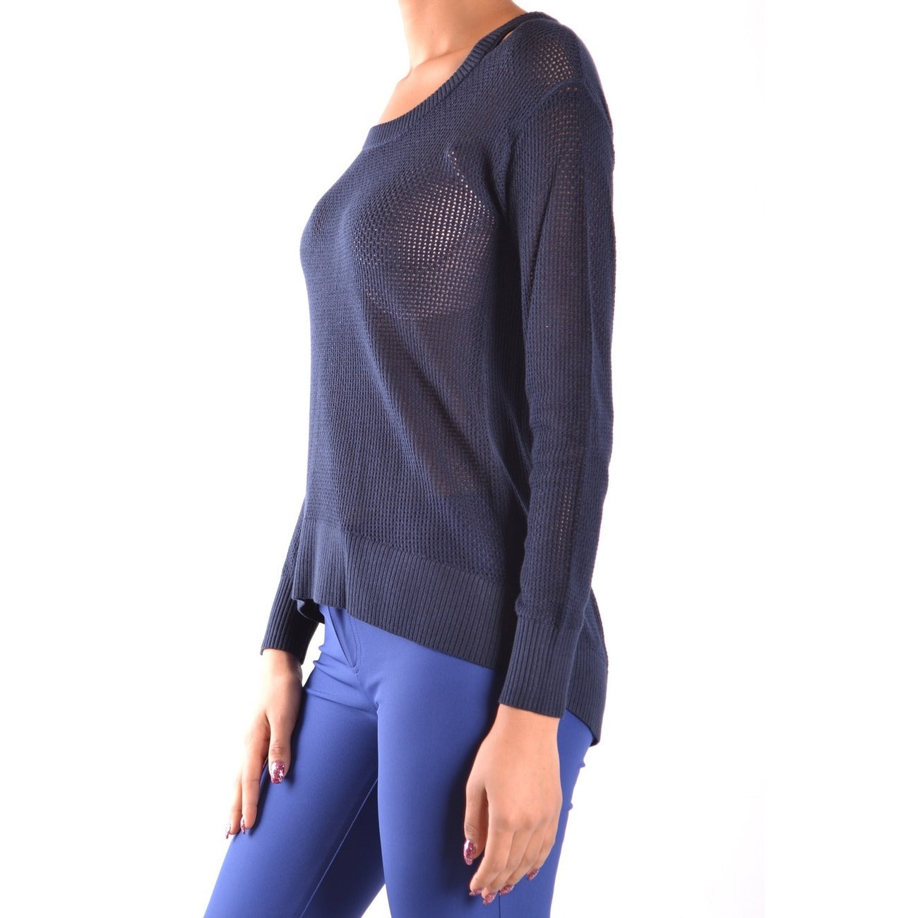 2433060 Michael Kors Maglia Blu Cashmere Donna