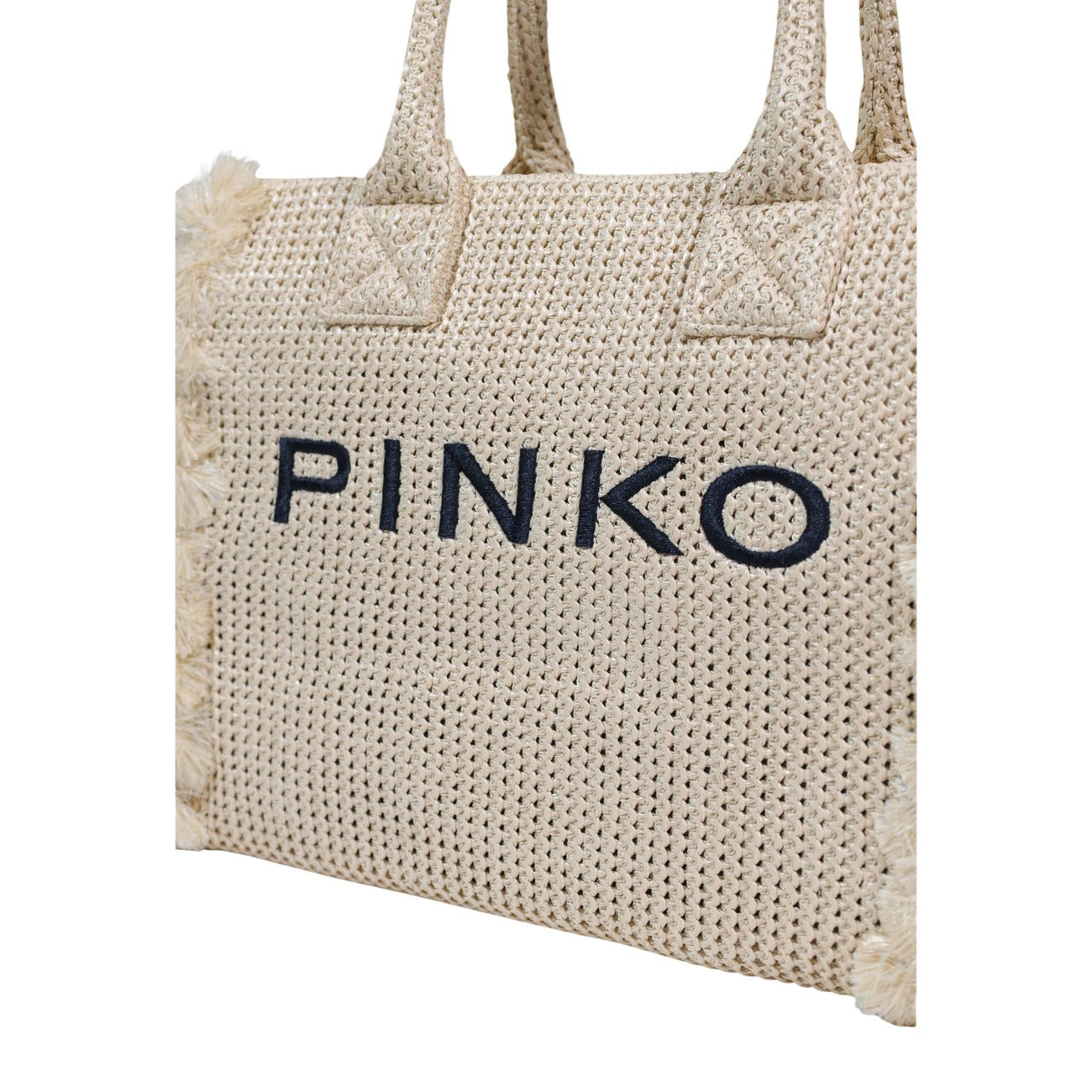 2467678 Pinko Beach Shopper Rafia Borsa Oro Donna