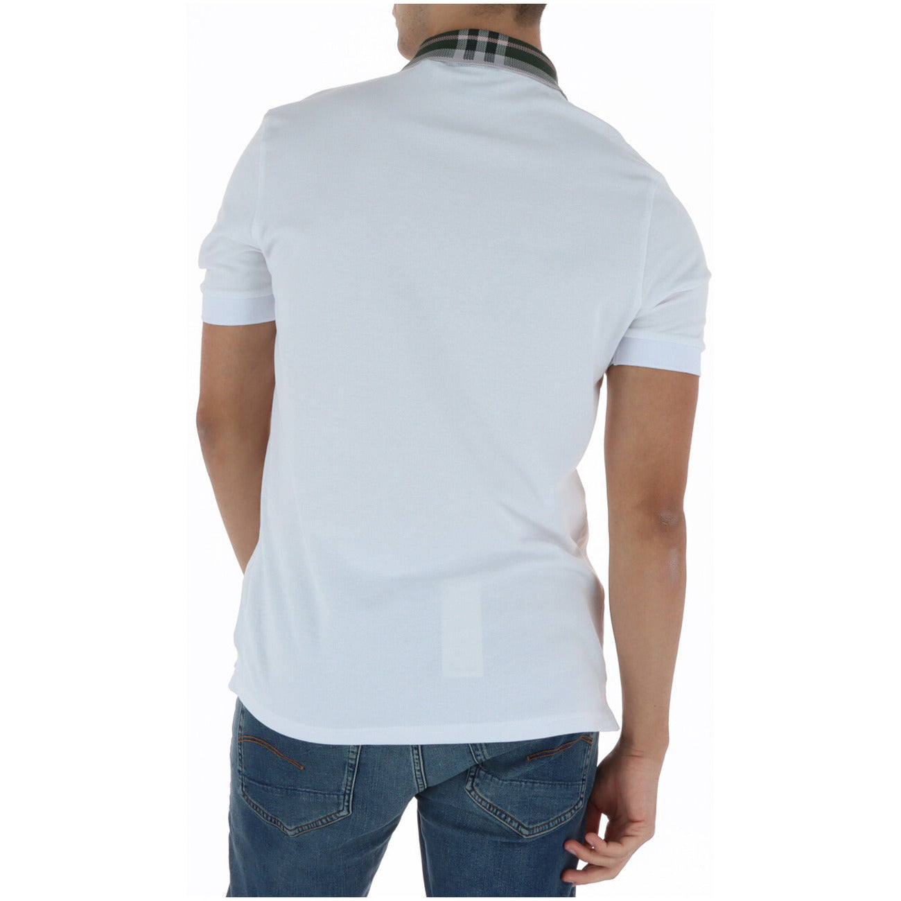 2456847 Lyle & Scott Polo Bianca Cotone Elastan Colletto Polo Uomo