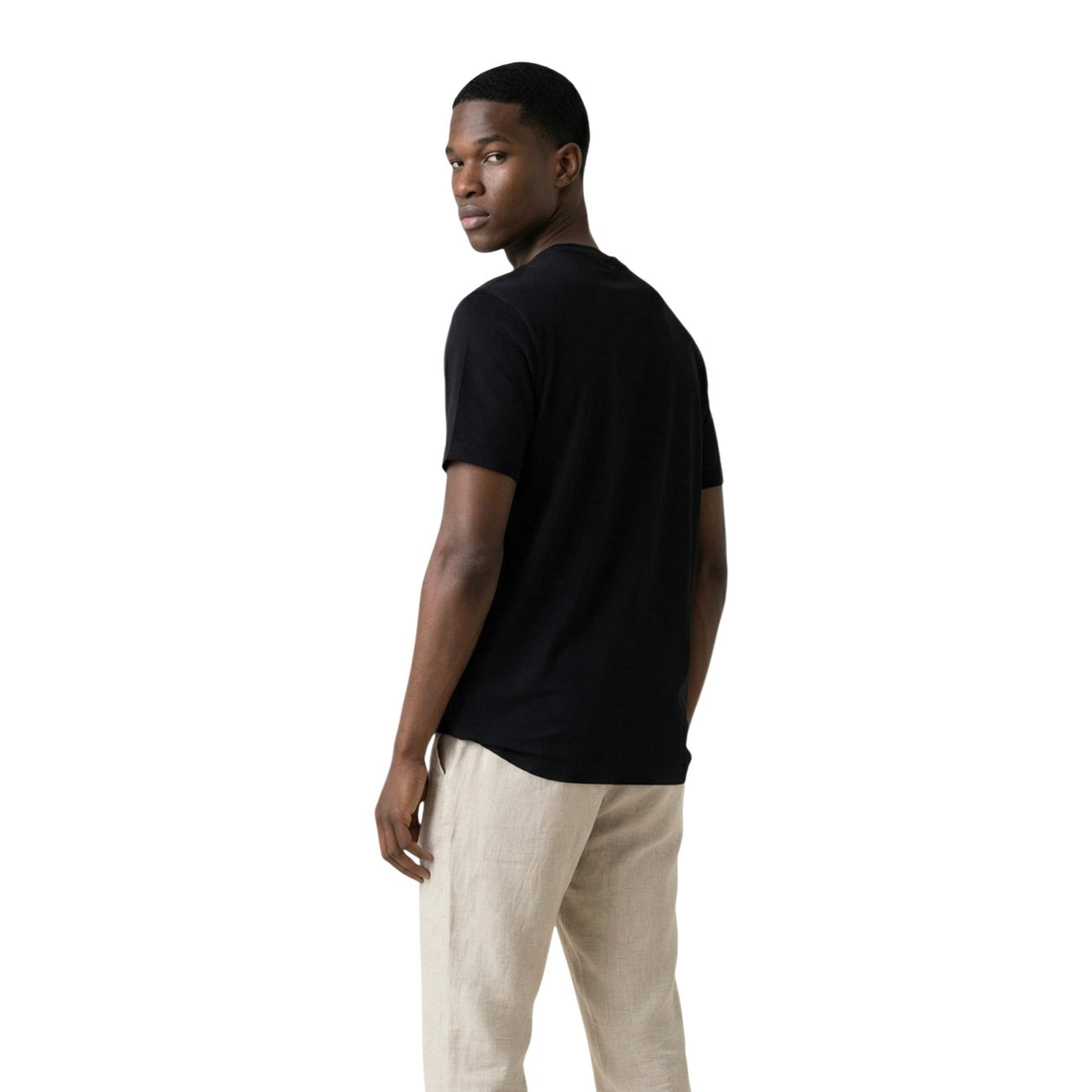 2455569 Gianni Lupo T-Shirt Nera Uomo