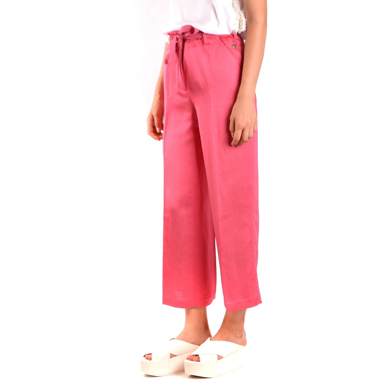 487464 Twinset Simona Barbieri Pantaloni Fuxia Donna