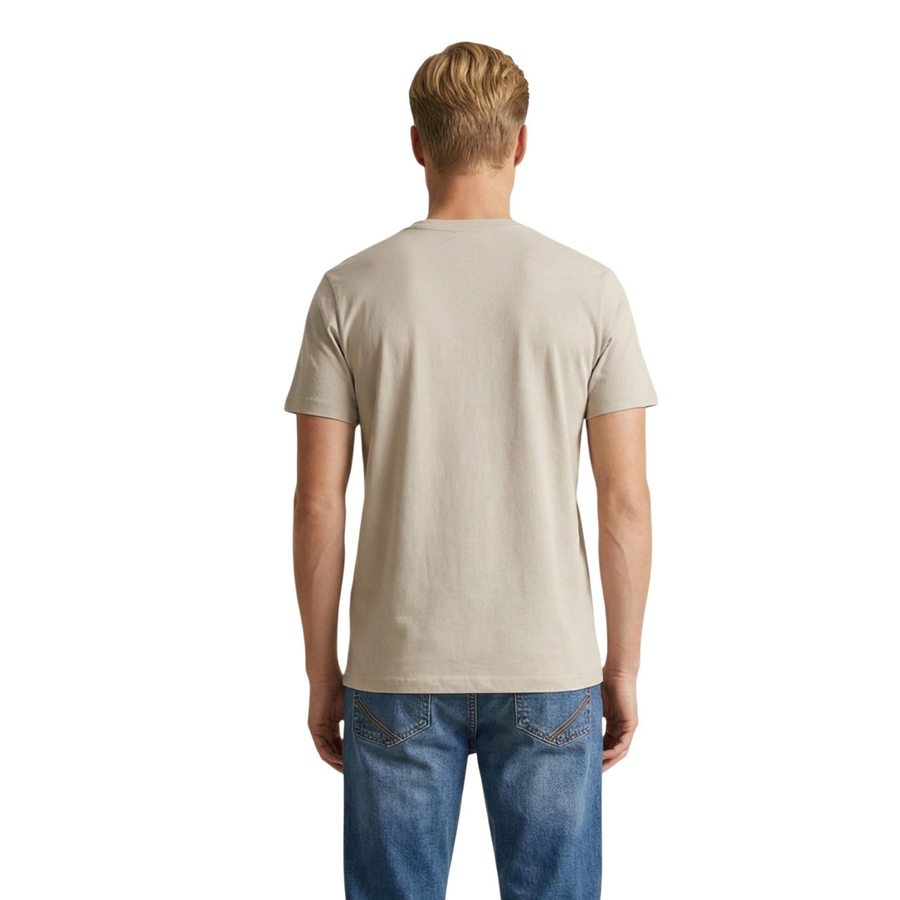 2460725 U.S. Polo Assn. T-Shirt Beige Uomo