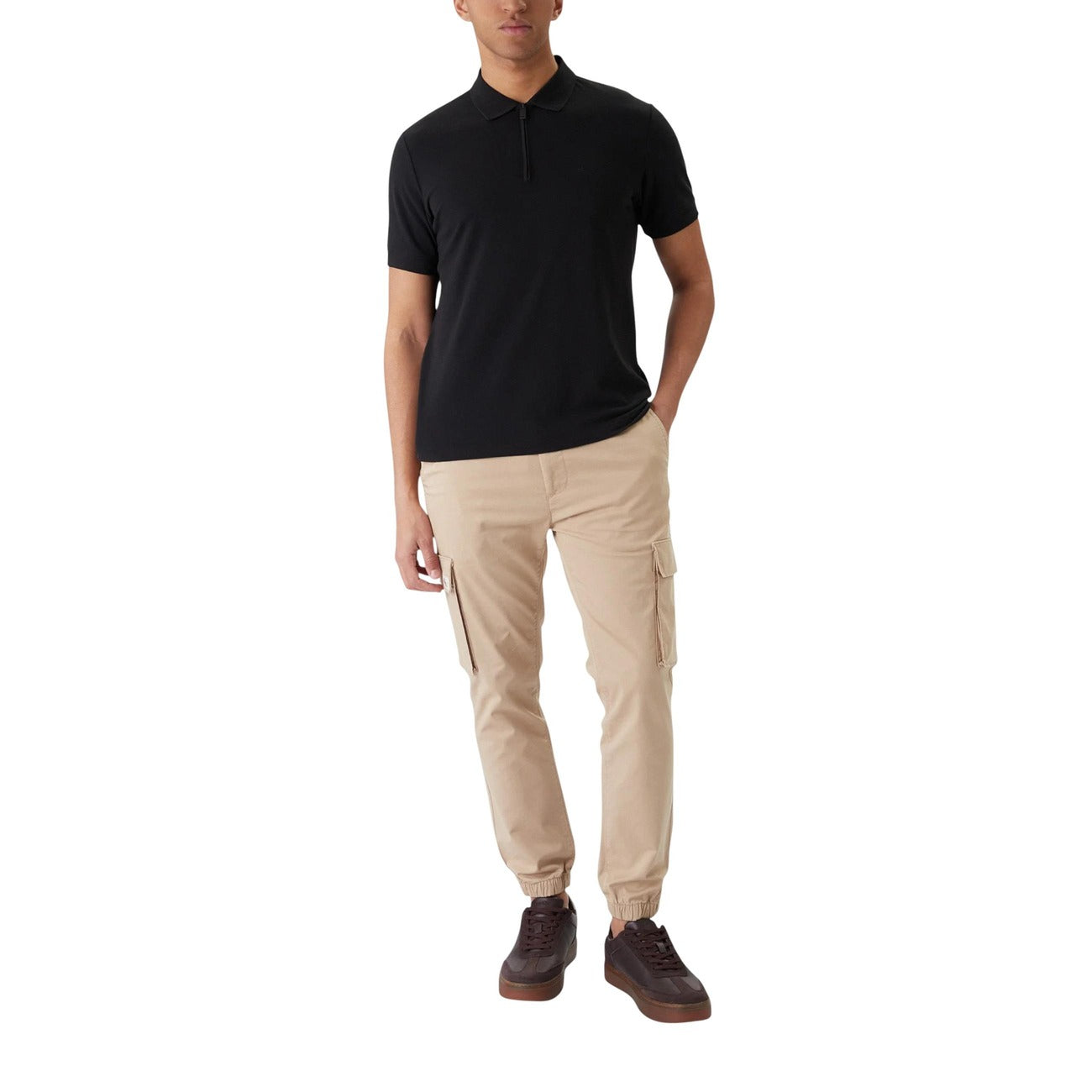 2447614 Calvin Klein Jeans Pantaloni Beige Cotone Uomo