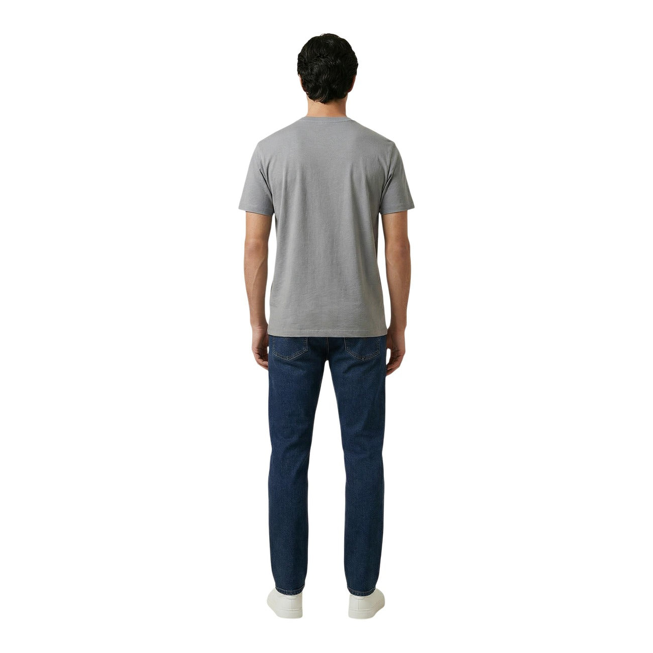 2459112 Napapijri T-Shirt Grigia Cotone Scollo Tondo Uomo