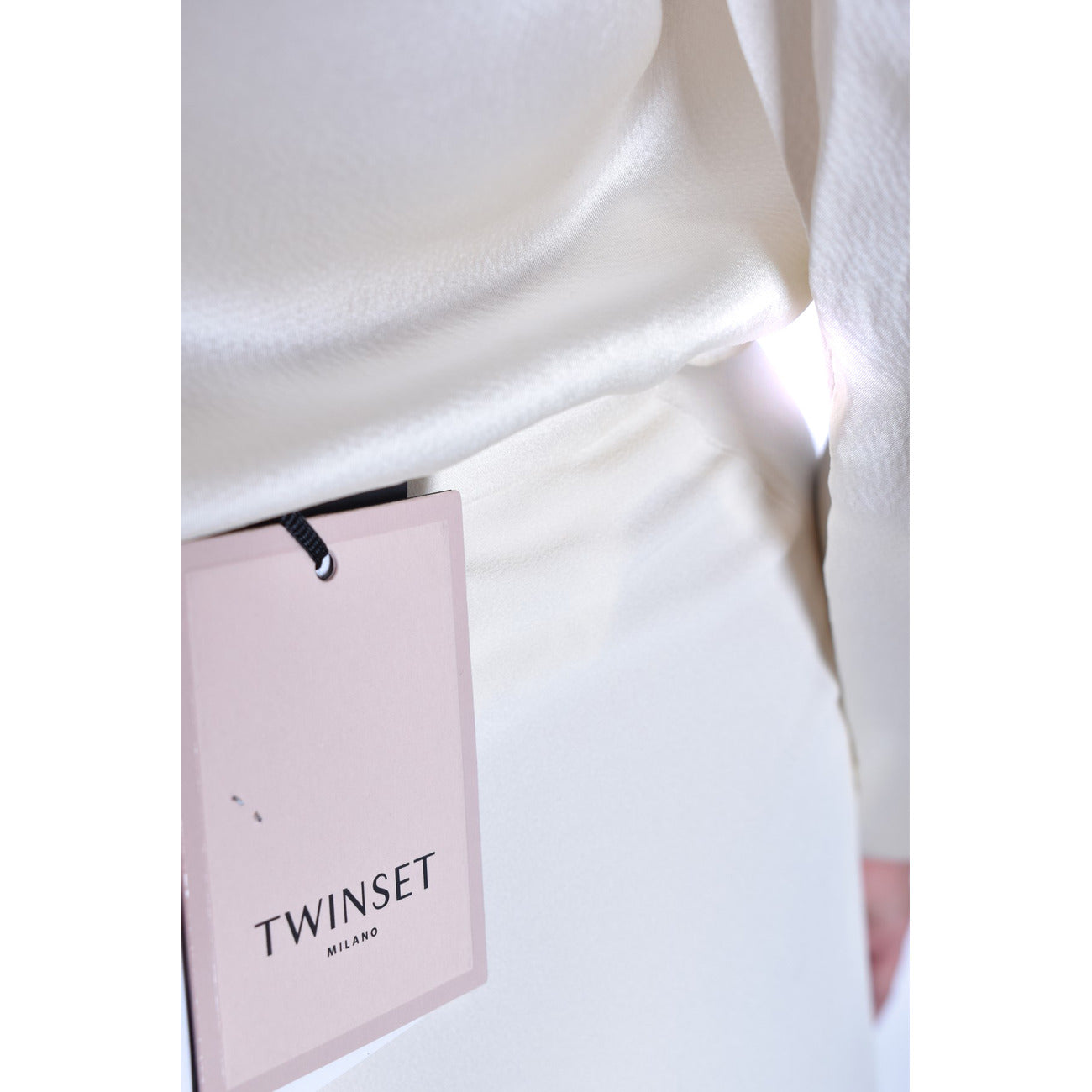489457 Twinset Pantaloni Bianchi Donna Primavera/Estate
