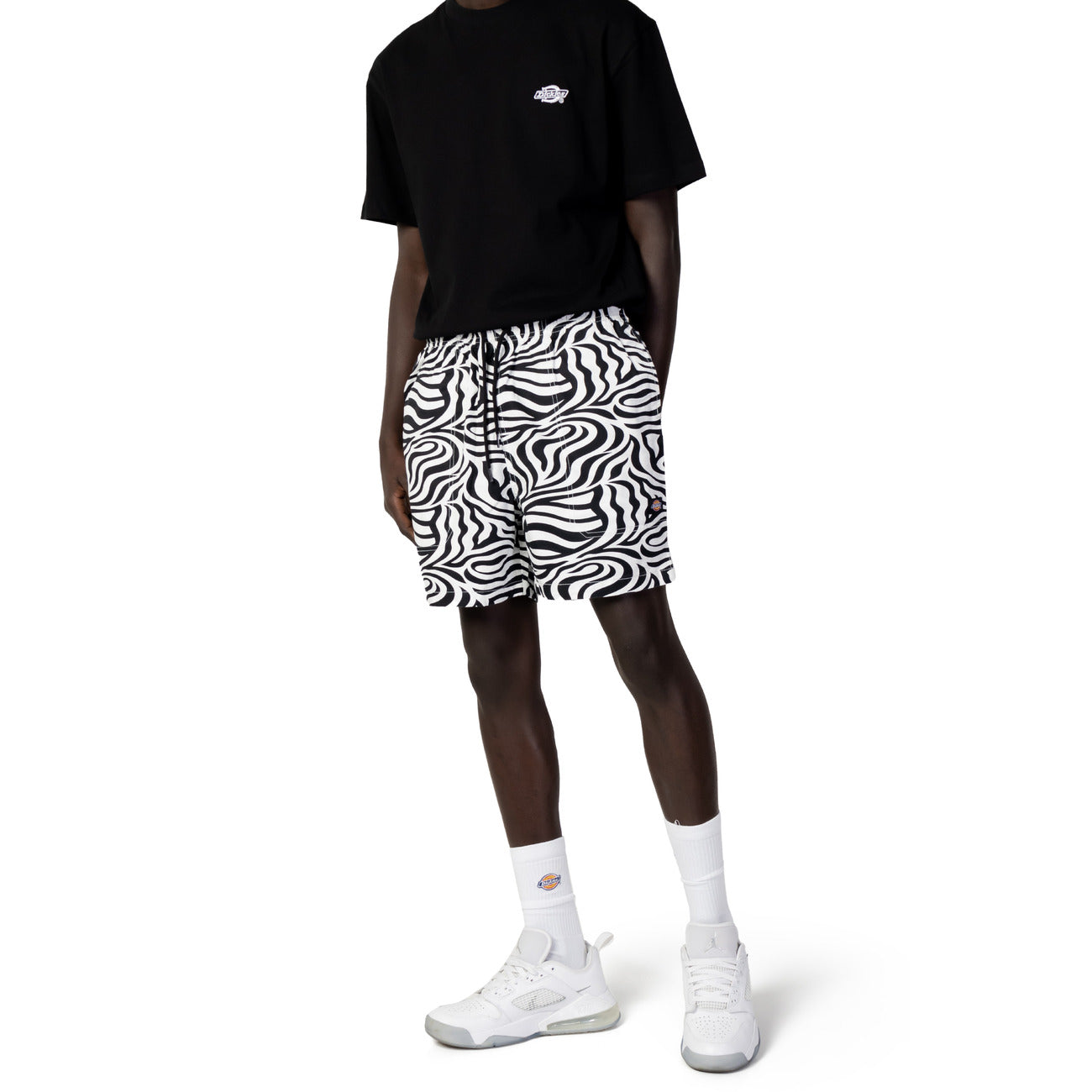 1074260 Dickies Bermuda Bianco Stampa Uomo