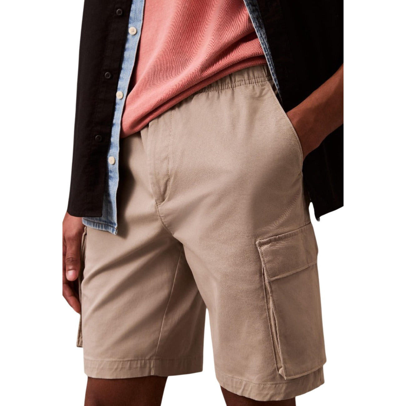 2452233 Calvin Klein Jeans Bermuda Beige Uomo