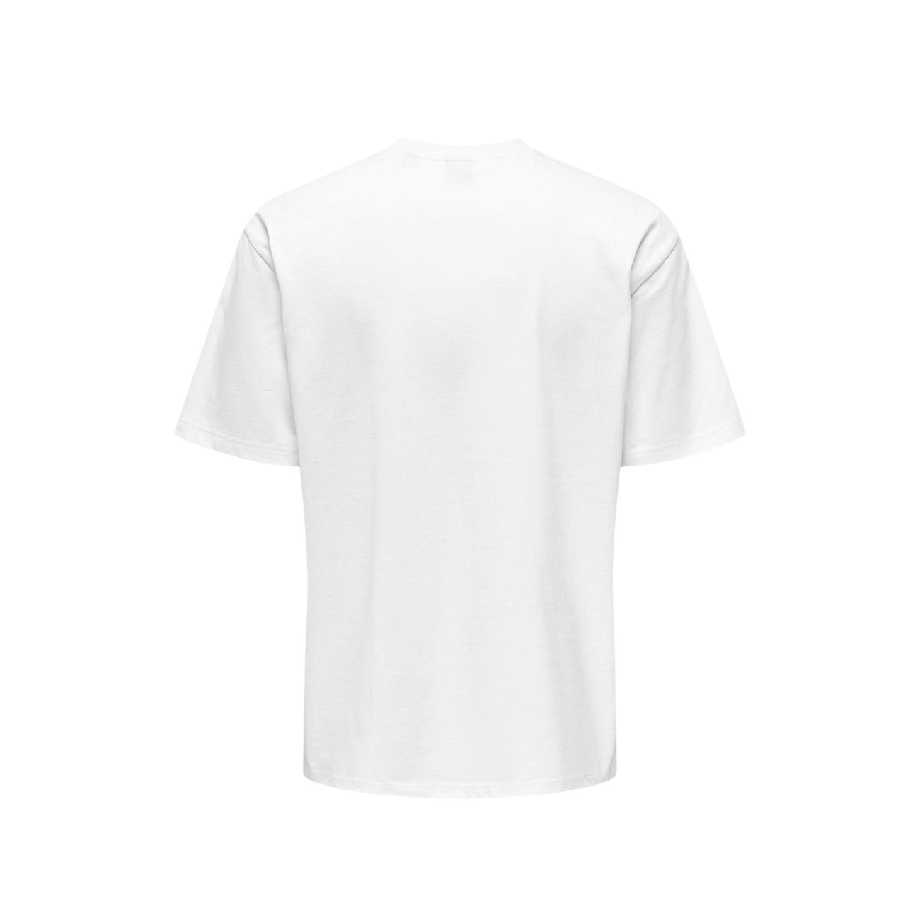 2448991 Only & Sons T-shirt Bianca Cotone Organico Uomo