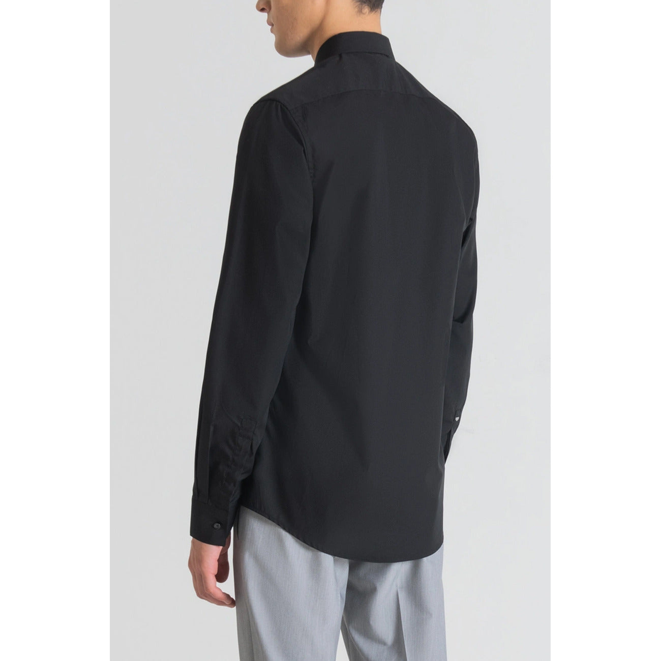 425802 Antony Morato Camicia Nera Uomo