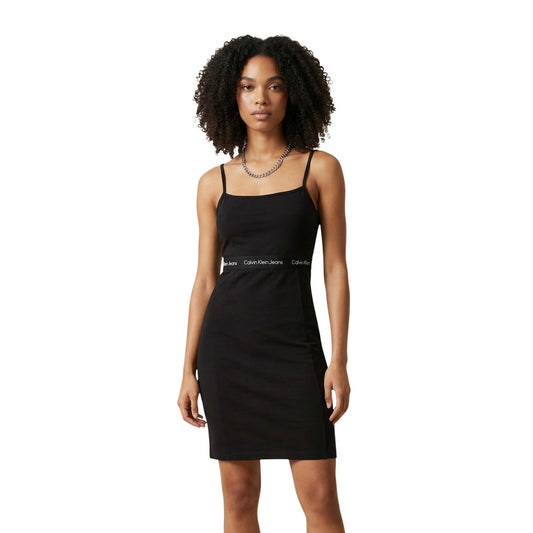 509047 Calvin Klein Jeans Abito Nero Donna Primavera/Estate