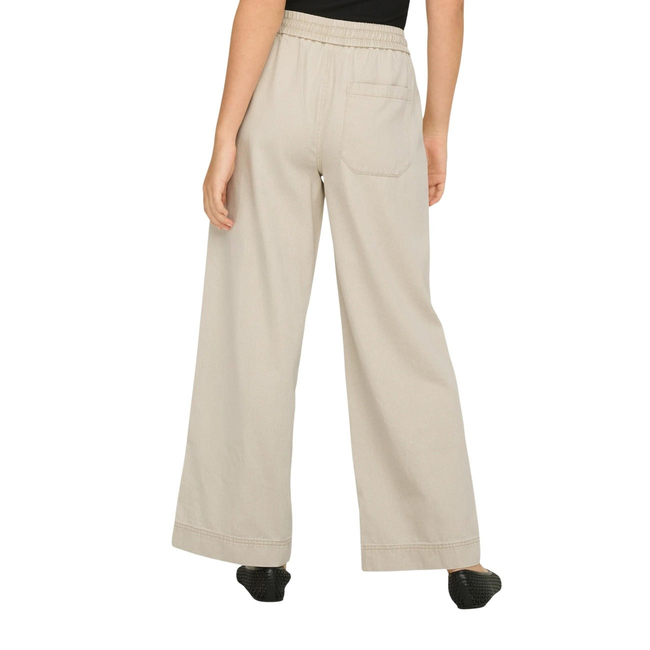 515669 Only Pantaloni Beige Cotone Lyocell Donna