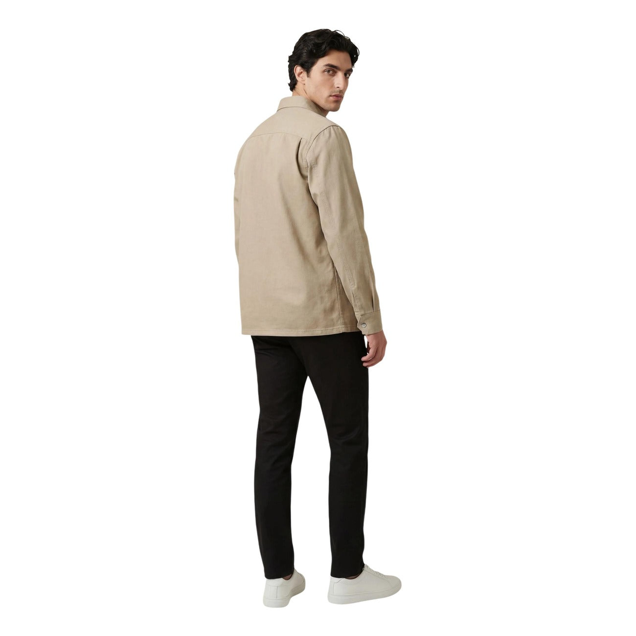 2454960 Calvin Klein Jeans Camicia Beige Uomo
