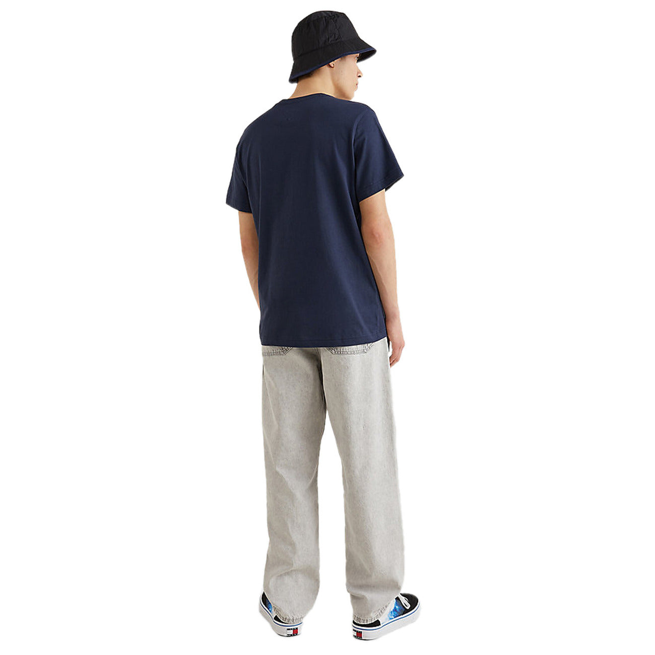 2412040 Tommy Hilfiger Jeans T-Shirt Blu Monocromo Uomo