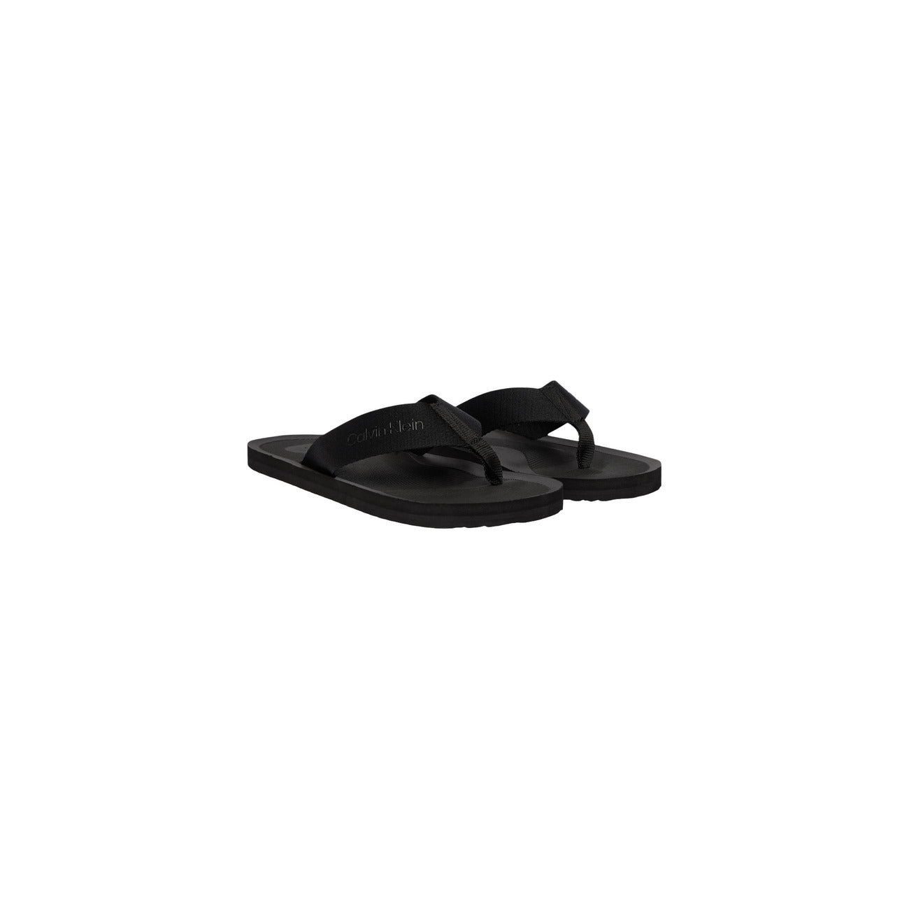 2461555 Calvin Klein Sandali Nero Poliestere Uomo